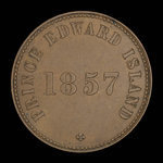 Canada, George Davies, 1/2 penny : 1857