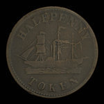 Canada, James Duncan & Co., 1/2 penny : 1858