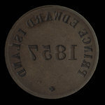 Canada, George Davies, 1/2 penny : 1857