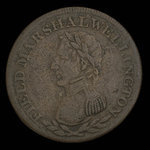 Canada, unknown, 1/2 penny : 1813