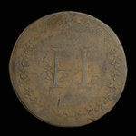 Canada, unknown, 1/2 penny : 1816