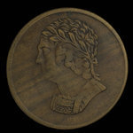 Canada, unknown, 1/2 penny : 1820