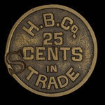 Canada, Hudson's Bay Company, 25 cents :