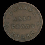 Canada, unknown, 1/2 penny : 1831