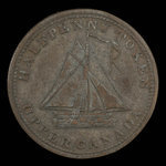 Canada, unknown, 1/2 penny : 1823