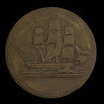 Canada, unknown, 1/2 penny : 1835