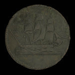 Canada, unknown, 1/2 penny : 1835