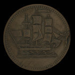 Canada, unknown, 1/2 penny : 1835