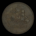 Canada, unknown, 1/2 penny : 1835