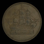 Canada, unknown, 1/2 penny : 1835