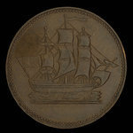 Canada, unknown, 1/2 penny : 1835