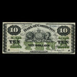 Canada, Canadian Bank of Commerce, 10 dollars <br /> May 1, 1871