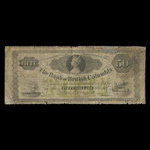 Canada, Bank of British Columbia, 50 dollars <br /> June 1, 1879