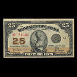 Canada, Dominion of Canada, 25 cents <br /> July 2, 1923