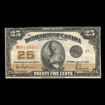 Canada, Dominion of Canada, 25 cents <br /> July 2, 1923