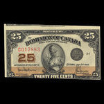 Canada, Dominion of Canada, 25 cents <br /> July 2, 1923