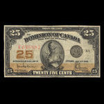 Canada, Dominion of Canada, 25 cents <br /> July 2, 1923