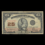 Canada, Dominion of Canada, 25 cents <br /> July 2, 1923