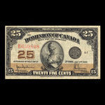 Canada, Dominion of Canada, 25 cents : July 2, 1923