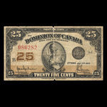 Canada, Dominion of Canada, 25 cents : July 2, 1923