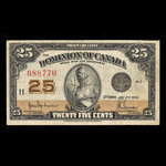 Canada, Dominion of Canada, 25 cents <br /> July 2, 1923