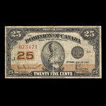 Canada, Dominion of Canada, 25 cents <br /> July 2, 1923