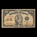 Canada, Dominion of Canada, 25 cents <br /> July 2, 1923