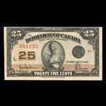 Canada, Dominion of Canada, 25 cents : July 2, 1923