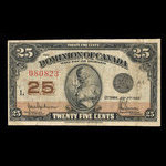 Canada, Dominion of Canada, 25 cents : July 2, 1923