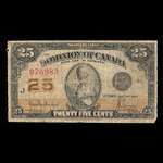 Canada, Dominion of Canada, 25 cents : July 2, 1923