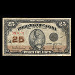 Canada, Dominion of Canada, 25 cents <br /> July 2, 1923