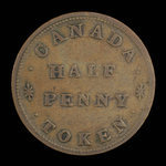 Canada, unknown, 1/2 penny : 1831