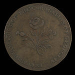 Great Britain, unknown, 1/2 penny : 1821