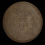 Canada, unknown, 1/2 penny : 1837