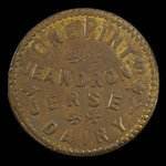 Canada, Jeandron's Jersey Dairy, 1 pint, milk : 1895