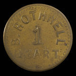 Canada, B. Rothwell, 1 quart, milk : 1893