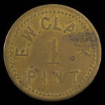 Canada, E.W. Clark, 1 pint, milk : 1892