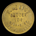 Canada, P. McEvoy, 10 cents : 1892