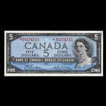 Canada, Bank of Canada, 5 dollars : 1954