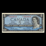 Canada, Bank of Canada, 5 dollars : 1954