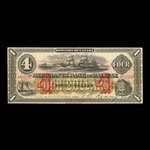 Canada, Merchants' Bank of Halifax, 4 dollars : January 1, 1879