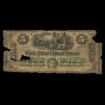 Canada, Bank of Prince Edward Island, 5 dollars : January 1, 1872