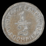 Canada, A.J. Dompierre, 1/2 loaf, bread : 1885