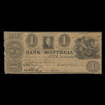 Canada, Bank of Montreal, 1 dollar : January 1, 1835