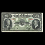 Canada, Bank of Montreal, 20 dollars : January 2, 1931