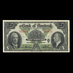 Canada, Bank of Montreal, 5 dollars : January 3, 1938