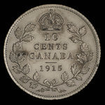 Canada, George V, 10 cents : 1915