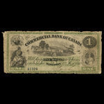 Canada, Commercial Bank of Canada, 1 dollar : January 2, 1860