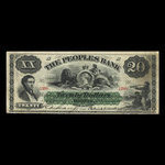 Canada, People's Bank of Halifax, 20 dollars : November 1, 1898