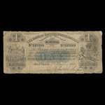 Canada, Bank of British North America, 1 dollar : January 1, 1856